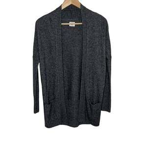 Aritzia Sunday Best Women Open Front Cardigan Sweater XXS Gray Wool Alpaca Blend